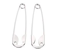 Brrnoo Pasador de Seguridad Gigante, Clip para el Cabello Plateado, Estilo Retro Francés, Clip para Moño Grueso con Kit de Accesorios de Peinado Vintage, 5,51 Pulgadas, Paquete de 2 (2PCS)
