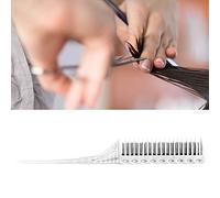 Brrnoo Peine Liviano para el Cuidado del Cabello, No Deslizante para el Estilo de la Peluquería, Fácil de Crear Varios Estilos (WHITE)