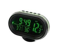 BRRNOO Pequeño Reloj Digital Operado, Reloj con una Duración de Medición de 20 Segundos Termómetro Digital DC 12V Pequeño para Aquellos que Necesitan un Poco Más (GREEN)