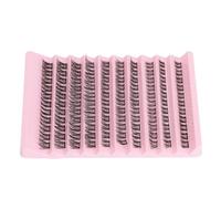 Brrnoo Pestañas Individuales en Racimo, Aspecto Dramático de Fibra | Raíces Adhesivas Fuertes, Hechas a Mano para una Fácil Aplicación, Extensiones de Pestañas DIY para Principiantes, Suaves