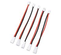 Brrnoo Ph2.0 2p, Extensión del Cable del Adaptador de Batería LIPO de la Batería Macho a Hembra, Cable para el Rastreador Axial SCX24 1/24 RC, 20pcs JST Cable de 20 Mm de 100 Mm