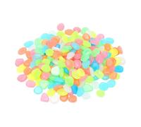 Brrnoo Piedras que Brillan en la Oscuridad, Bordes Pulidos, Guijarros Impermeables, Piedras de Jardín con Resina Fotoluminiscente para Decoración de Acuarios y Caminos Al Aire Libre (COLORFUL)
