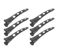 Brrnoo Pinza para el Cabello Tipo Pico de Pato, Clips de Seccionamiento para Salón, 6 Unidades, sin Marcas, Herramienta de Peinado Portátil para Corte, Secado, Maquillaje y Mascarilla (WHITE)