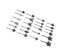 Brrnoo Pinzas para el Cabello Vintage, Alfileres Retro para Mujeres y Niñas, Eventos de Cosplay Góticos Steampunk, 24 Piezas