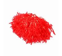 Brrnoo Pom Poms Cheerleading, Pomleader Pomm con, Accesorios Cheering Squad, Pomming 2 PCS para Sports Party Dance (Rojo)