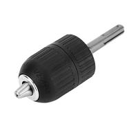 BRRNOO Portabrocas sin Llave, Portabrocas, Adaptador de Broca con Trinquete con Accesorios Adaptador SDS, Plástico de Capacidad de 2 a 13 Mm para Brocas de Vástago Redondo, No Se Necesitan Llaves