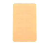 Brrnoo Práctica Piel de Cejas Piel de Práctica de Cejas Microblading de 5 Hojas Almohadillas de Silicona 3D con 3 Formas de Ojos Suave Lavable Plegable para Entrenamiento