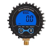BRRNOO Presión de Neumáticos Digital con Pantalla LCD Lecturas Precisas 3 a 200 PSI 4 Unidades Diseño de Cobre Convertible para Automóviles, Camionetas y Más