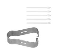 BRRNOO Puntas de Lápiz Notables, Puntas de Lápiz óptico de Repuesto de óptico con Pinza 5 de Reemplazo Portátil Sensible y Preciso de Táctil Delgadas (White)