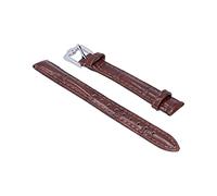 Brrnoo Reemplazo de la Banda de Reloj de la Piel de Vaca del Alfiler, una Fuerte Durabilidad, Ropa Cómoda, Adecuada para la Mayoría de las Pulseras, Accesorio de Relojes, Color Marrón