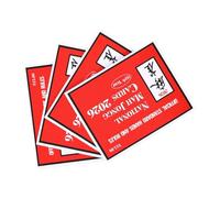 Brrnoo Reglas Oficiales de Letras Grandes de Cartas Mahjong 2026 (Rojo 4
