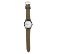 Brrnoo Reloj de Cuarzo Reloj Minimalista Retro con Esfera Transparente Manecillas Atrevidas Correa de Cuero Suave A Prueba de Salpicaduras para Hombres Regalo de Uso Diario (DE Verde)
