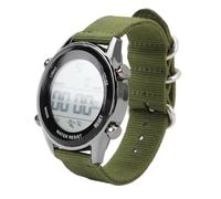 Brrnoo Reloj de Deportes Digitales para Hombres de Zona Horaria Dual con Cronómetro y Calendario de Alarma, Vigilancia Digital para Hombres de Cuenta Regresiva para Deportes de Fitness (OD Verde)