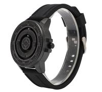 Brrnoo Reloj de Suspensión Magnética, Reloj Unisex Fresco para Parejas, Reloj de Pulsera Unisex de Cuarzo Fresco para Parejas con Concha Negra, Relojes para él y para Ella para (círculo