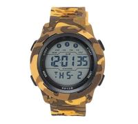 Brrnoo Reloj Deportivo Digital para Hombre, Pantalla LED, Resistente Al Agua, Reloj Deportivo, Despertador, Cronómetro, Camuflaje, Diseñado para Uso Diario, Opción de Regalo Ideal para (Yellow)