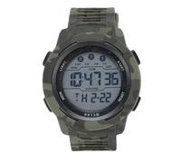 Brrnoo Reloj Deportivo Digital para Hombre, Pantalla LED, Resistente Al Agua, Reloj Deportivo, Despertador, Cronómetro, Camuflaje, Diseñado para Uso Diario, Opción de Regalo Ideal para (DE Verde)
