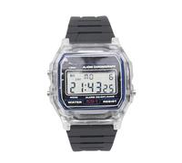 Brrnoo Reloj Deportivo Digital Retroiluminación LED Cronómetro Alarma Temporizador de Cuenta Regresiva Calendario de Hora Dual Resistente Al Agua con Correa Suave y Liviana para Mujeres y (Blanco