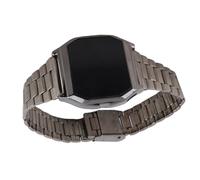 Brrnoo Reloj LED, Cronómetro Deportivo Digital Electrónico Multifunción, para Estudiante Tetragonum Reloj Deportivo Digital con Cierre Plegable Temporización de Alarma Función de Luz Nocturna(Negro)