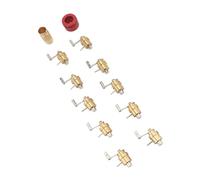 Brrnoo Reloj Timegrapher, Watch Mainspring Winder Latón Profesional Mainspring Winder Set Herramientas de Reloj Herramientas de Relojero con Caja de Almacenamiento para Relojero 10 Modelos