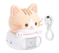 Brrnoo Robot de Escritorio AI, Chatbot de Aprendizaje Inteligente Compañero con Bloqueo para Niños, Comandos de Voz para Luz Nocturna Junto a la Cama en Casa (Gata)