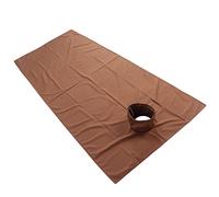 Brrnoo Sábana de Camilla de Belleza Cubierta de Mesa de Masaje para Spa 90 X 200 Cm 35.4 X 78.7 in con Agujero Facial Lavable a Máquina de Fibra Química para Salón de (Color café)