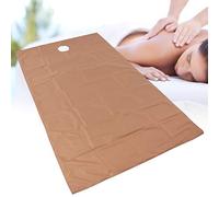 Brrnoo Sábana de Masaje para SPA, Funda Protectora para Camilla de Masaje, Juego de Sábanas de Microfibra para Camilla de Masaje, Impermeables, de Algodón Suave,(Café Profundo)