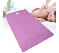 Brrnoo Sábana de Masaje para SPA, Funda Protectora para Camilla de Masaje, Juego de Sábanas de Microfibra para Camilla de Masaje, 2 Piezas Reutilizables, Impermeables, de Algodón Suave,(Púrpura)