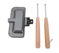 BRRNOO Sandwichera para Estufa con Aleación de Aluminio Antiadherente y Asas de Bloqueo para Paninis Perfectos, Queso a la Parrilla y Cocción en Fogata (2 colores)