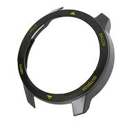 BRRNOO Smart Watch Case, MI Watch Color 2, Se Ajusta a Hombres y Mujeres, Recortes Precisos, Material Ecológico, Vida útil Larga, Color Brillante, sin (Letra Amarilla sobre Negro)
