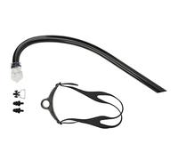 BRRNOO Snorkel de Buceo con Recorte Oblicuo, Diadema Ajustable, Boquilla de Silicona Líquida de Grado Alimenticio, Tubo de Respiración de PVC de Alta Resistencia, Incluye para la