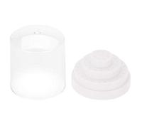 Brrnoo Soporte para Clavadora de Uñas, Organizador de Brocas, Estuche de Almacenamiento de Plástico con 48 Agujeros para Herramientas de Tallado y Pulido en Salones (WHITE)