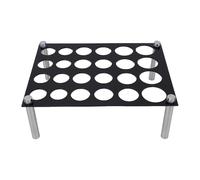 Brrnoo Soporte para Piezas de Ajedrez, Soporte para Moldes de Ajedrez, para Fabricación de Moldes DIY con de 4 Pilares, 24 Agujeros para Moldeo de Silicona, Fundic