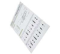 Brrnoo Tabla de Acordes de Trompeta, Conveniente que Transporta Trajes de Material de Papel de Arte Premium Perfectamente para Estudiantes y Principiantes (Pequeño reloj de acorde (tamaño grande))