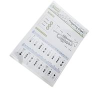 Brrnoo Tabla de Acordes de Trompeta, Conveniente que Transporta Trajes de Material de Papel de Arte Premium Perfectamente para Estudiantes y Principiantes (Mesa de acordes pequeña (tamaño pequeño))