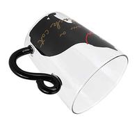 Brrnoo Taza de café, Linda Taza de Gato Navidad Pascua Lindos Regalos Forma de Gato Leche té Agua Niños Vaso de Chupito, de Leche Amantes de los Gatos Regalos para Mujeres (negro en forma)