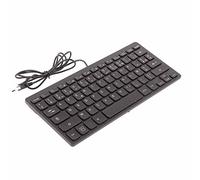 Brrnoo Teclado USB de 78 Teclas Elaborado, Duradero, para Computadora de Escritorio, Computadora Portátil, Instalación Fácil, Oficina, Hogar, Francés, Alemán, Versión Rusa (Francés)