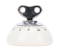Brrnoo Temporizador de Cocina Mecánico Vintage, Temporizador de Cuenta Atrás Magnético de 60 Minutos con Carcasa Impermeable de ABS para Cocinar, Hornear, Leer y Entrenar (De Color Crema)