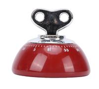 Brrnoo Temporizador de Cocina Mecánico Vintage, Temporizador de Cuenta Atrás Magnético de 60 Minutos con Carcasa Impermeable de ABS para Cocinar, Hornear, Leer y Entrenar (Rojo)