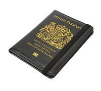 Brrnoo Titular de Pasaporte para Viajes, Estuche de Pasaporte con Elástico PU Cuero de Cuero Esenciales de Viaje de Avión Multicard para Varias Tarjetas, como Tarjeta de Identificación, de Crédito,