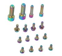 Brrnoo Tornillo Kit Freno Bicicleta Montaña Aleación Titanio Ligero,