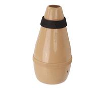 Brrnoo Trompeta Mudo, Trompeta de Bolsillo Mudo con Accesorios de de de de ABS de Sonido Significativamente Mejorado para el Jazz, la Clásica o la Banda Tocando (Madera)