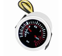 Brrnoo Turbo Boost Gauge, Pequeño Turbo con Accesorios de Manguera de PVC 2 "Medidor de Medidor de PSI de Boost de 2" LED de 12V
