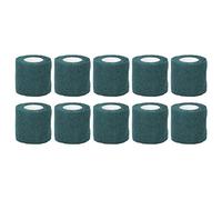 BRRNOO VENDACIÓN ELASTA Auto Adhesiva Multipureze Desechable Cuerpo de Antislippongo a Prueba de Choque 10 Piezas de Tela No Tejida 5 Cm X 450 Cm para Artistas y Entusiastas del (verde oscuro)