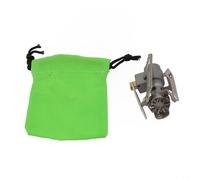 BRS-3000T Hornillo de camping de aleación de titanio, ultraligero, 25 g, plegable, 2700 W, quemador de gas para butano, eficiente para exteriores, senderismo y picnic