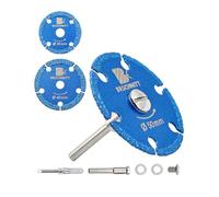 BRSCHNITT Mini Diamantada - 30/40/50mm Hoja de sierra circular de metal, vakuumgelötet para cortar hierro, tubos, tornillos, con 6mm mango redondo & destornillador (3 piezas)