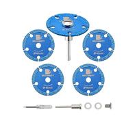 BRSCHNITT Mini Diamantada - 40mm Hoja de sierra circular de metal, vakuumgelötet para cortar hierro, tubos, tornillos, con 5 * 3mm mango redondo & destornillador (5 piezas)