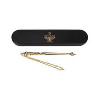 BRTAGG Puntero de Yad Torah 4649, puntero de la Biblia, herramienta de lectura de la Biblia (Dorado, 13cm)