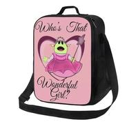 BRTOLIIAO Bolsa de almuerzo de Nanalan de dibujos animados para adultos, ¿quién es esa chica maravillosa? Caja de comida de viaje mona, bolsa térmica cómoda