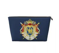 BRTOLIIAO Bolsa de aseo personalizada del Imperio francés Napoleón Escudo de armas de Francia Organizador de maquillaje cosmético Lady Beauty Storage Dopp Caja de Kit