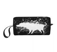 BRTOLIIAO Bolsa de maquillaje para perro Banksy Splash Organizadora cosmética Kit deStoPa ge Dopp Necesera de artículos de aseo para mujeres Estuche de lápices de viaje de belleza